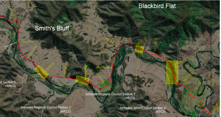 A map of the affected traffic area